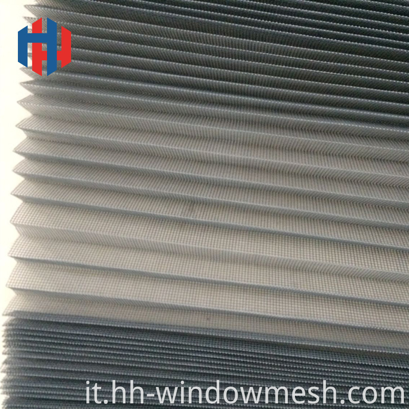 Plisse Insect Insect Mesh Pieghe in fibra di vetro Schermata a mosca piegata Mosquito Net